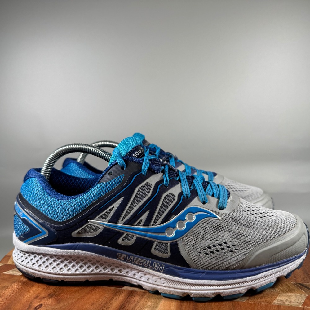Saucony Omni 16 Womens Running Shoes Grey Blue S10371-1 Size 10 W